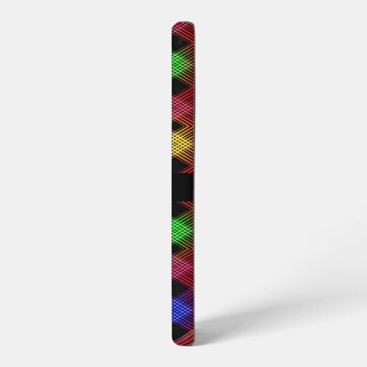 Gingham geruite veelkleurige patroon aangepaste na samsung galaxy hoesje (Linkerkant)