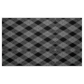 Gingham Geruite Zwart en Grijs Patroon Stof (Fat Quarter)