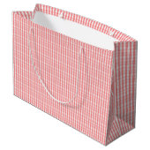 Gingham Gift bag Groot Cadeauzakje (Achterkant Gekanteld)