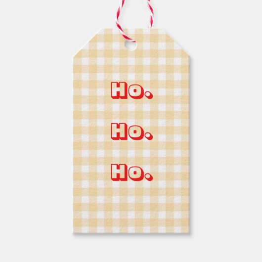 Gingham Gift Labels Cadeaulabel (Voorkant)