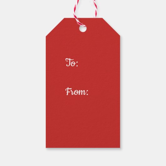 Gingham Gift Labels Cadeaulabel (Achterkant)