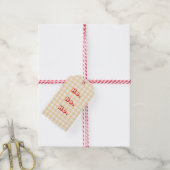 Gingham Gift Labels Cadeaulabel (Met Touw)