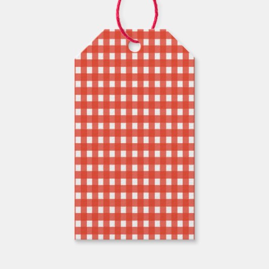 Gingham Gift Labels Cadeaulabel (Voorkant)
