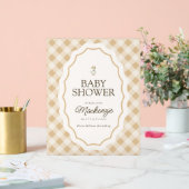 Gingham Goose Baby shower Acryl Welkomstbord Bord (Huwelijk)