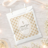 Gingham Goose Baby shower Bedankt Bedankzakje (Geknipt)