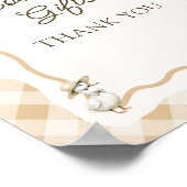 Gingham Goose Baby shower Boeken & Geschenken Teke Poster (Hoek)
