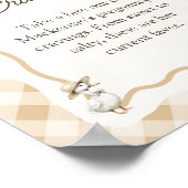 Gingham Goose Baby shower Craving Station Sign Poster (Hoek)