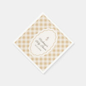 Gingham Goose Baby shower Servet (Hoek)