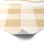 Gingham Goose Baby shower Welkom Poster (Hoek)