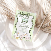Gingham Goose Genderneutraal Baby shower Kaart