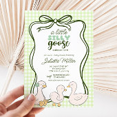 Gingham Goose Genderneutraal Baby shower Kaart