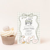 Gingham Goose Genderneutraal Baby shower Kaart