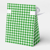 Gingham-Green-Favor Box, Tent Bedankdoosjes (Achterkant)
