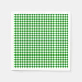 Gingham-Green Paper Napkins Servetten (Voorkant)