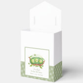 Gingham Greenery Sweet Pea In Pod Baby shower Bedankdoosjes (Open)
