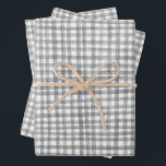 Gingham Hand-Drawn Modern Schattige Grijs Wit Prep Inpakpapier Vel<br><div class="desc">Perfect schattige cadeau wrap voor een leuk feestje! Met de hand gemaakte kunst voor jou! Ideaal voor een zomerse brunch of een vrijgezellenfeest met een picknickthema, vrijgezellenfeest, paasfeest, verlovingsfeest, vakantie of verjaardagsfeest. VOLLEDIG ! Klik op "Bewerken met ontwerpgereedschap" om de lettertypen, kleuren en plaatsingen aan te passen. BEDANKT VOOR HET...</div>