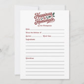 Gingham Happiness is een zelfgemaakte vakantie rec (Voorkant)