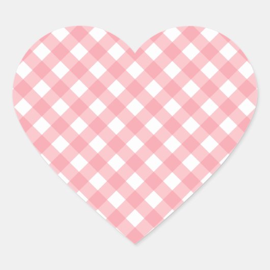 Gingham hart Stickers (Voorkant)