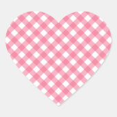Gingham hart Stickers (Voorkant)