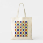 Gingham hart winkelen Tas (Achterkant)