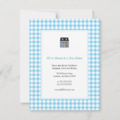 Gingham Home Moving Announcement Aankondiging (Voorkant)