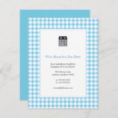 Gingham Home Moving Announcement Aankondiging (Voorkant / Achterkant)