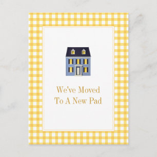 Gingham Home Moving Briefkaart