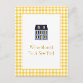 Gingham Home Moving Briefkaart (Voorkant)