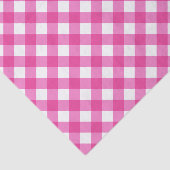 Gingham Hot Pink en White Pattern Tissuepapier (Detail)