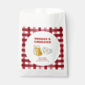 Gingham Huggies Chuggies Beer Diaper Baby Shower  Bedankzakje (Voorkant)