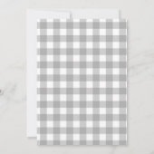 Gingham Iets Bunny Is Eén Verjaardag Persoonlijk G Kaart (Achterkant)