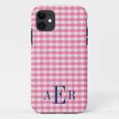 Gingham in roze Case-Mate iPhone case (Achterkant)