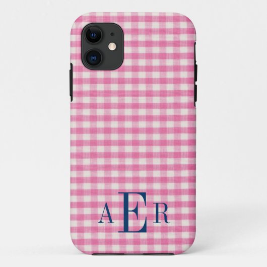 Gingham in roze Case-Mate iPhone case (Achterkant)
