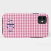 Gingham in roze Case-Mate iPhone case (Achterkant (horizontaal))