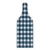 Gingham Indigo Blue Pattern Snijplank (Voorkant)