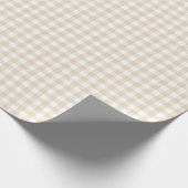 Gingham Ivory Wrapping Paper Cadeaupapier (Hoek)