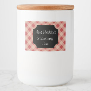 Gingham Jar Keukenlabels Cadeau Label Stickers