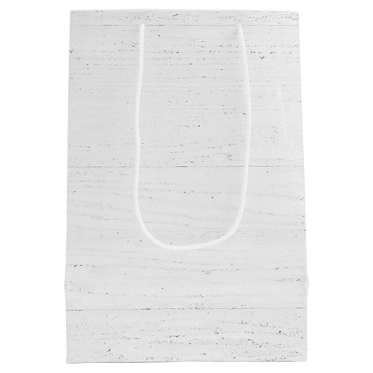 Gingham Joy on Whitewash Wood Medium Cadeauzakje (Achterkant)