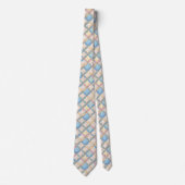 Gingham Kathedraalraam Quilt Ontwerp Stropdas (Voorkant)