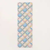Gingham Kathedraalraam Quilt Ontwerp Yogamat (Achterkant)