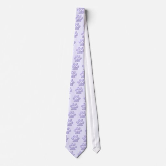gingham kattenpoot - paars stropdas (Voorkant)