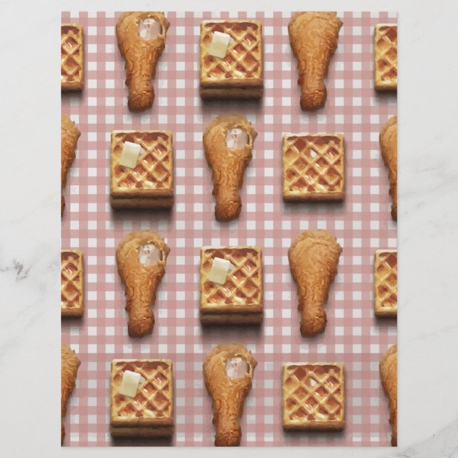 gingham-kippenwafels (Voorkant)