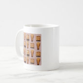 gingham-kippenwafels koffiemok (Voorkant links)