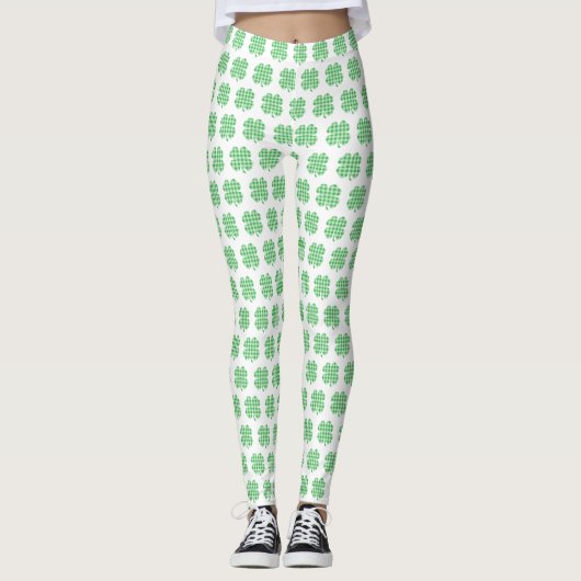 Gingham Klaver Leggings (Voorkant)