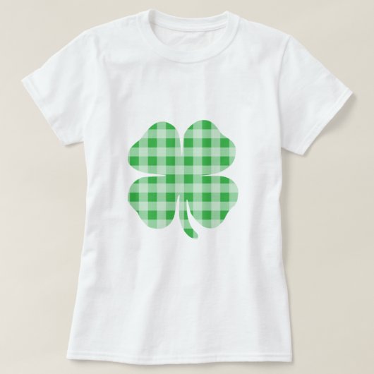 Gingham Klaver T-shirt (Design voorkant)