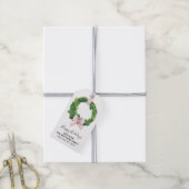 Gingham krans vakantie kerstcadeau Tags Cadeaulabel (Met Touw)
