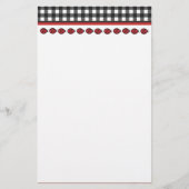 Gingham Ladybug Briefpapier (Voorkant)