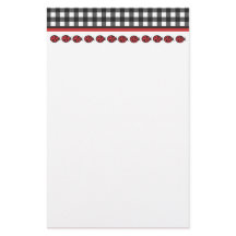 Gingham Ladybug Briefpapier