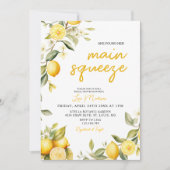 Gingham Lemon main squeeze Bridal shower Kaart (Voorkant)