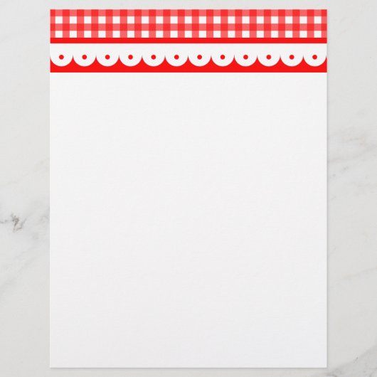 Gingham Letterhead (Voorkant)